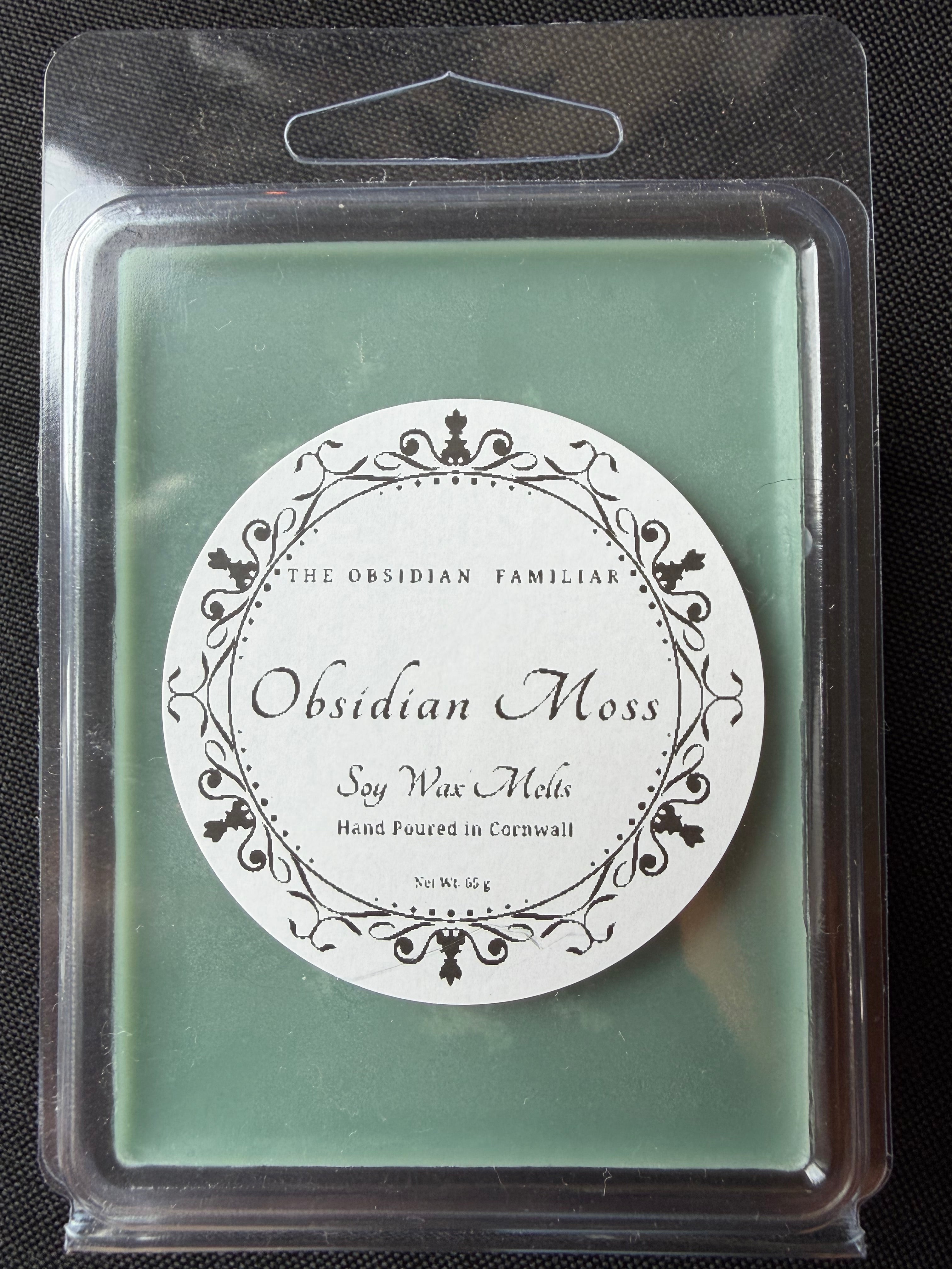 Obsidian Moss Wax Melts
Hand-Poured Soy Wax Melt | The Obsidian Familiar