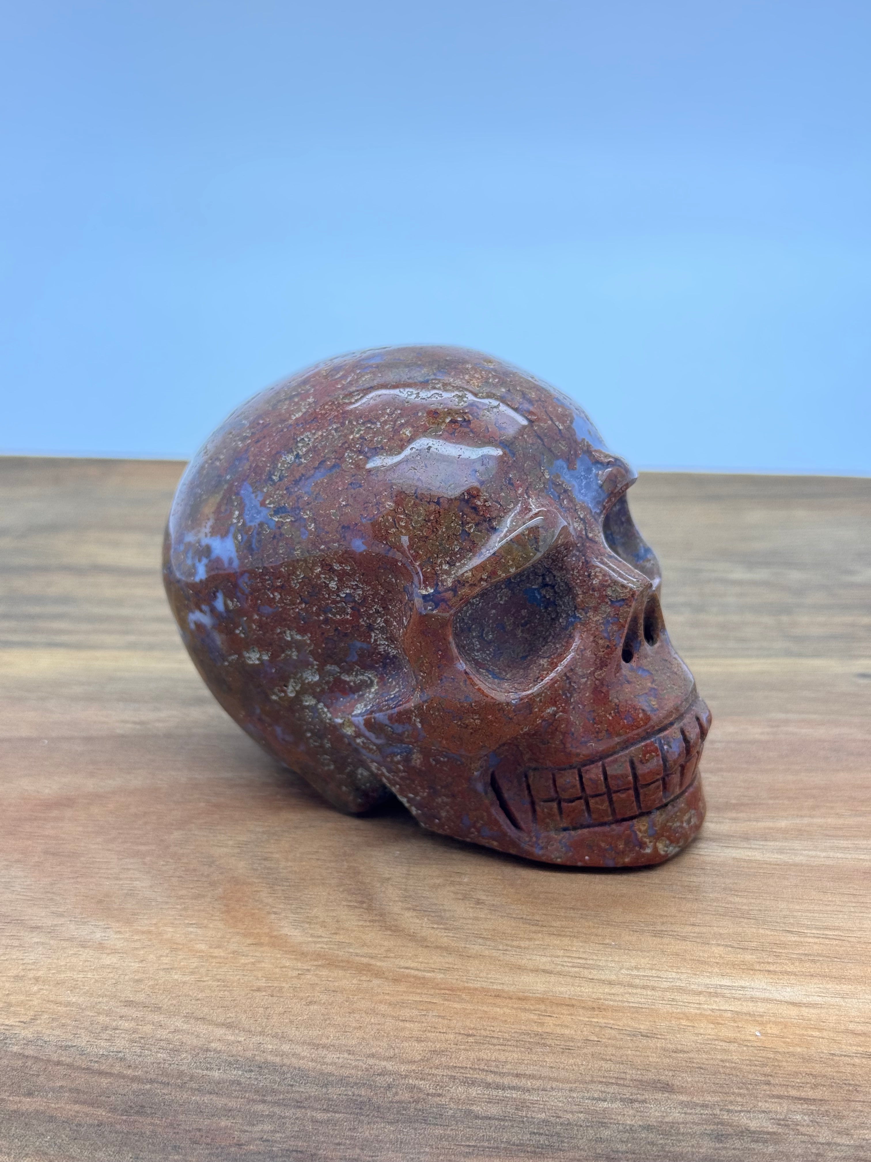 Ocean Jasper Skull