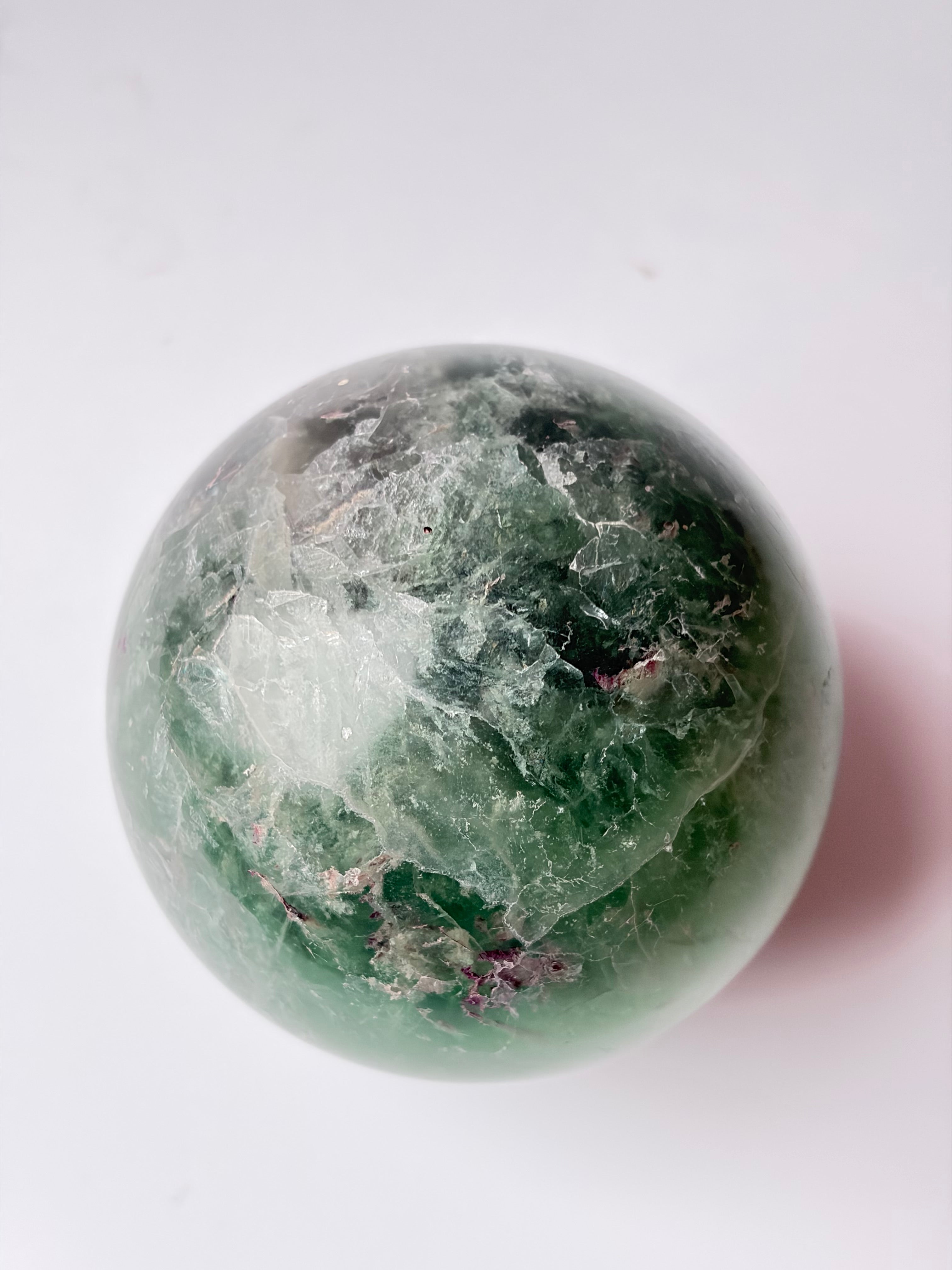 Green Fluorite Sphere - 6.5cm (560g)