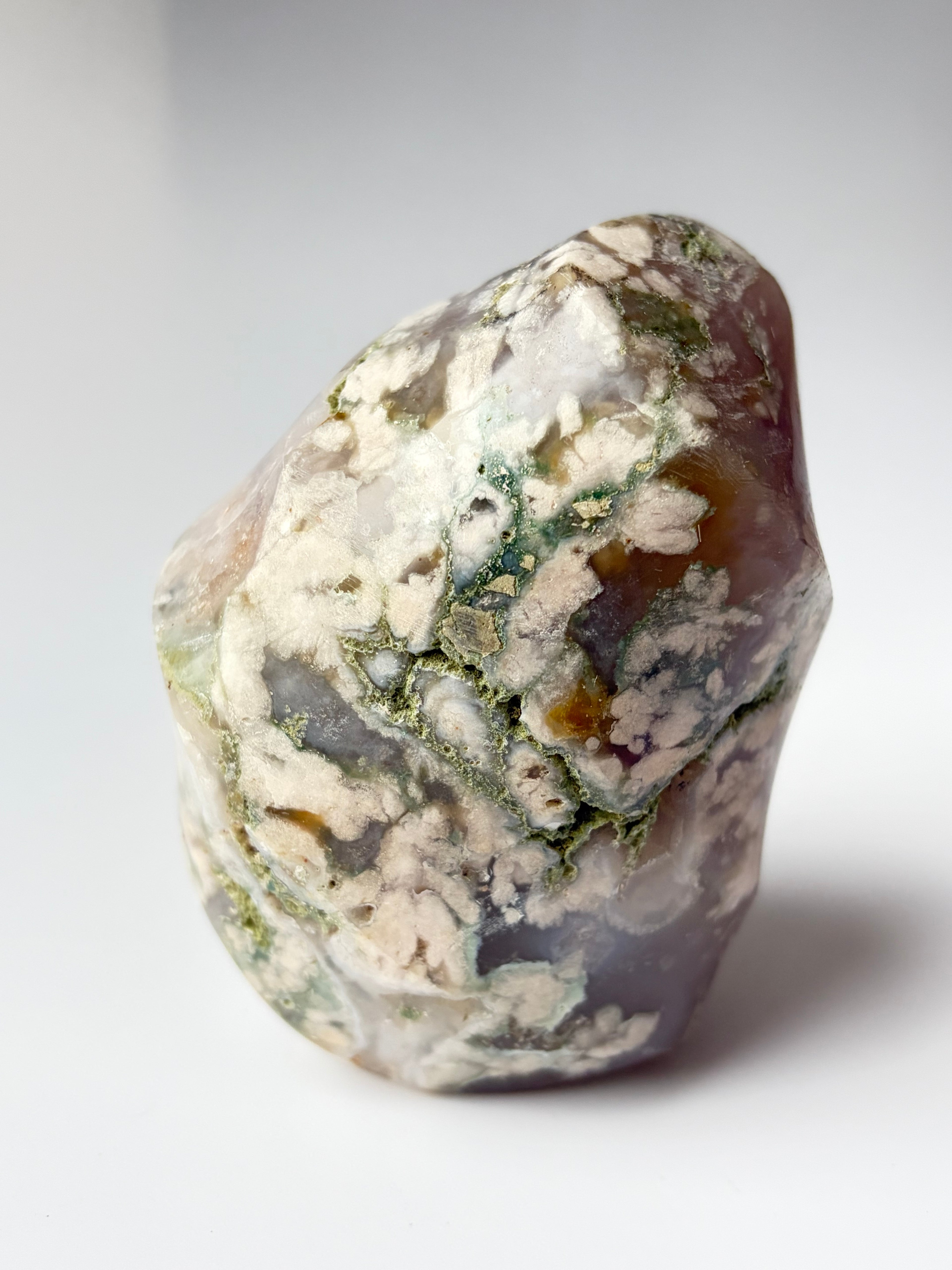 Flower agate Flame 9.5cm (600g)