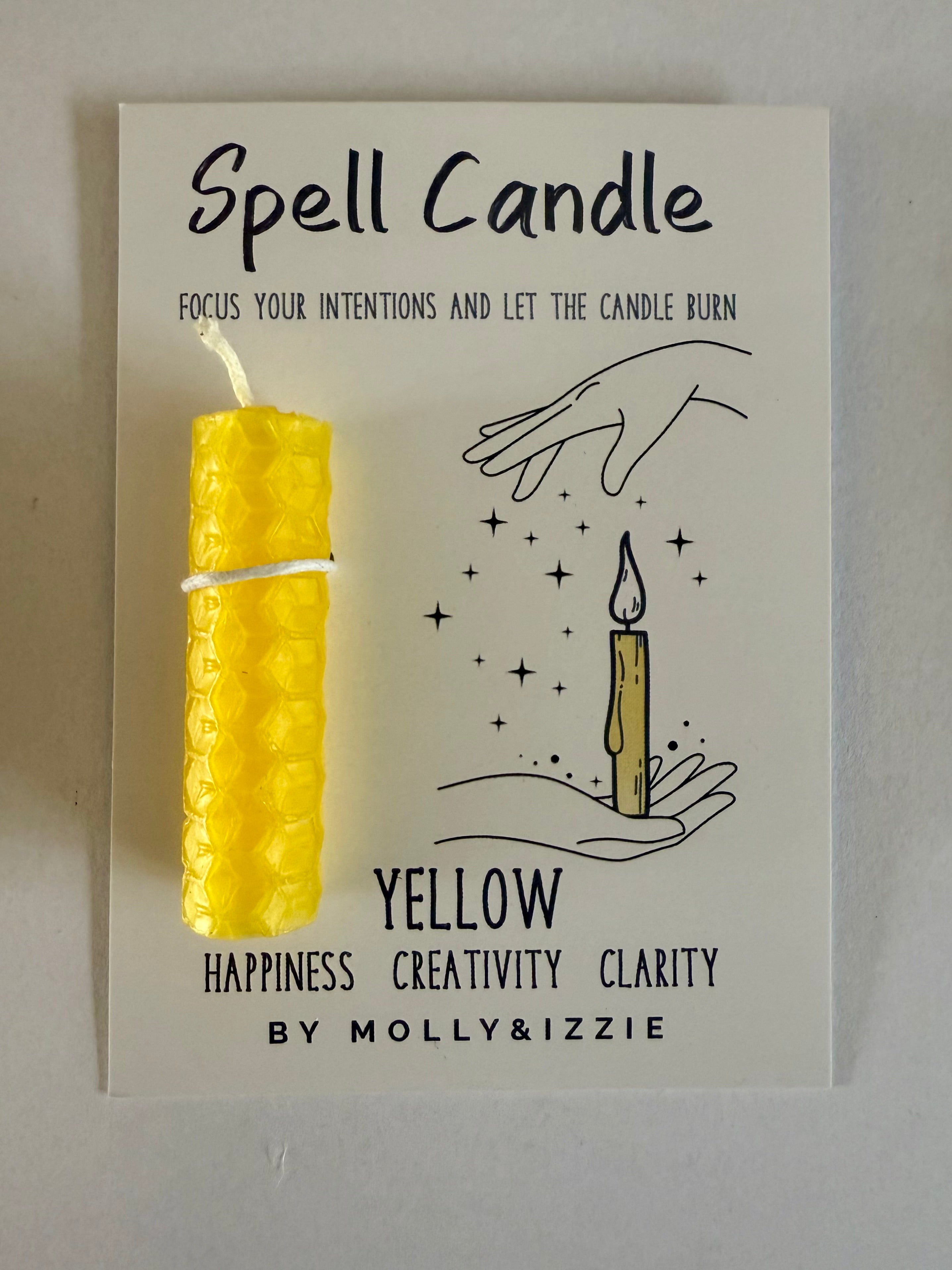 Yellow Spell Candle