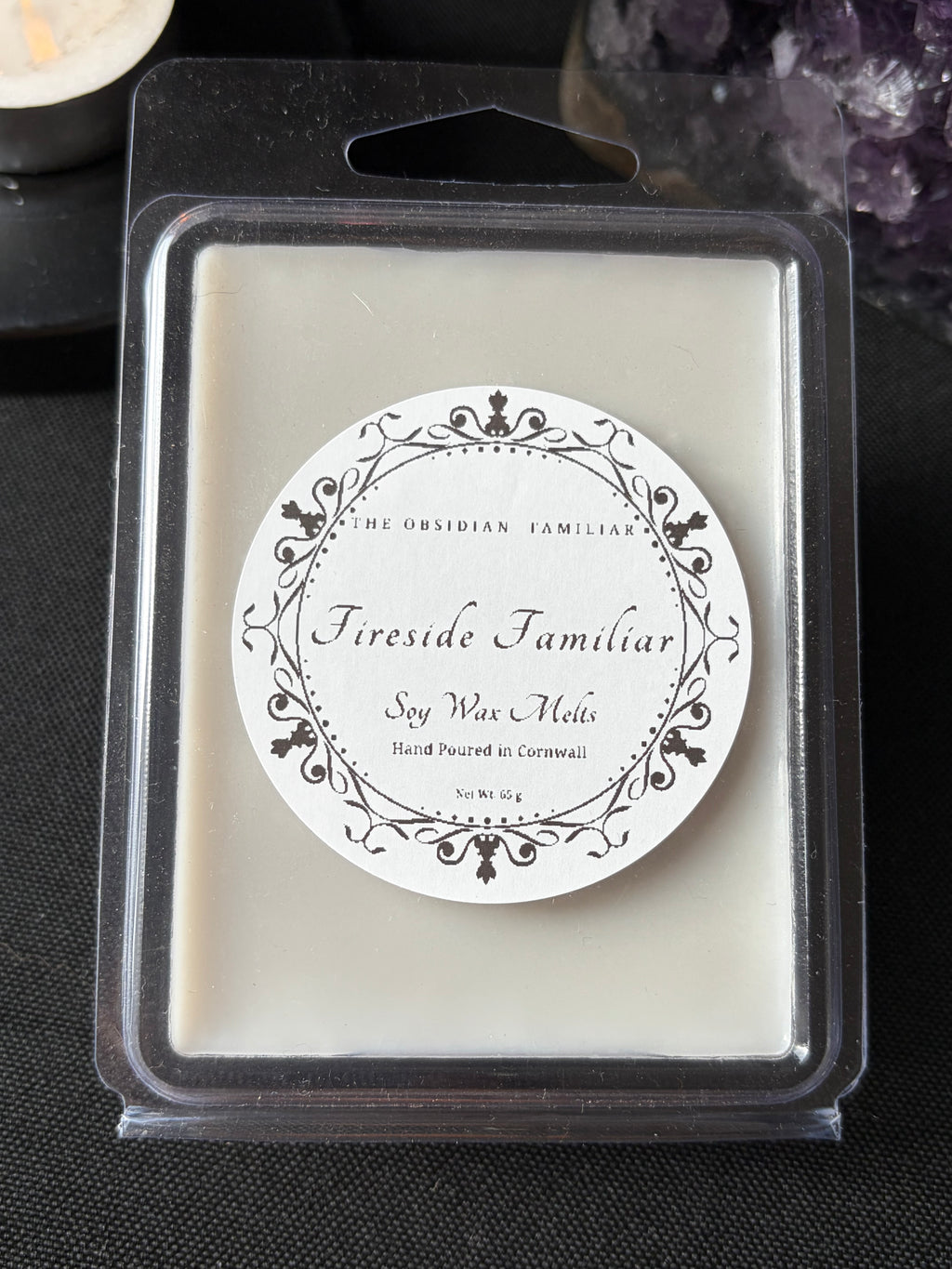 Fireside Familiar Wax Melts - Hand-Poured Soy Wax Melt | The Obsidian Familiar