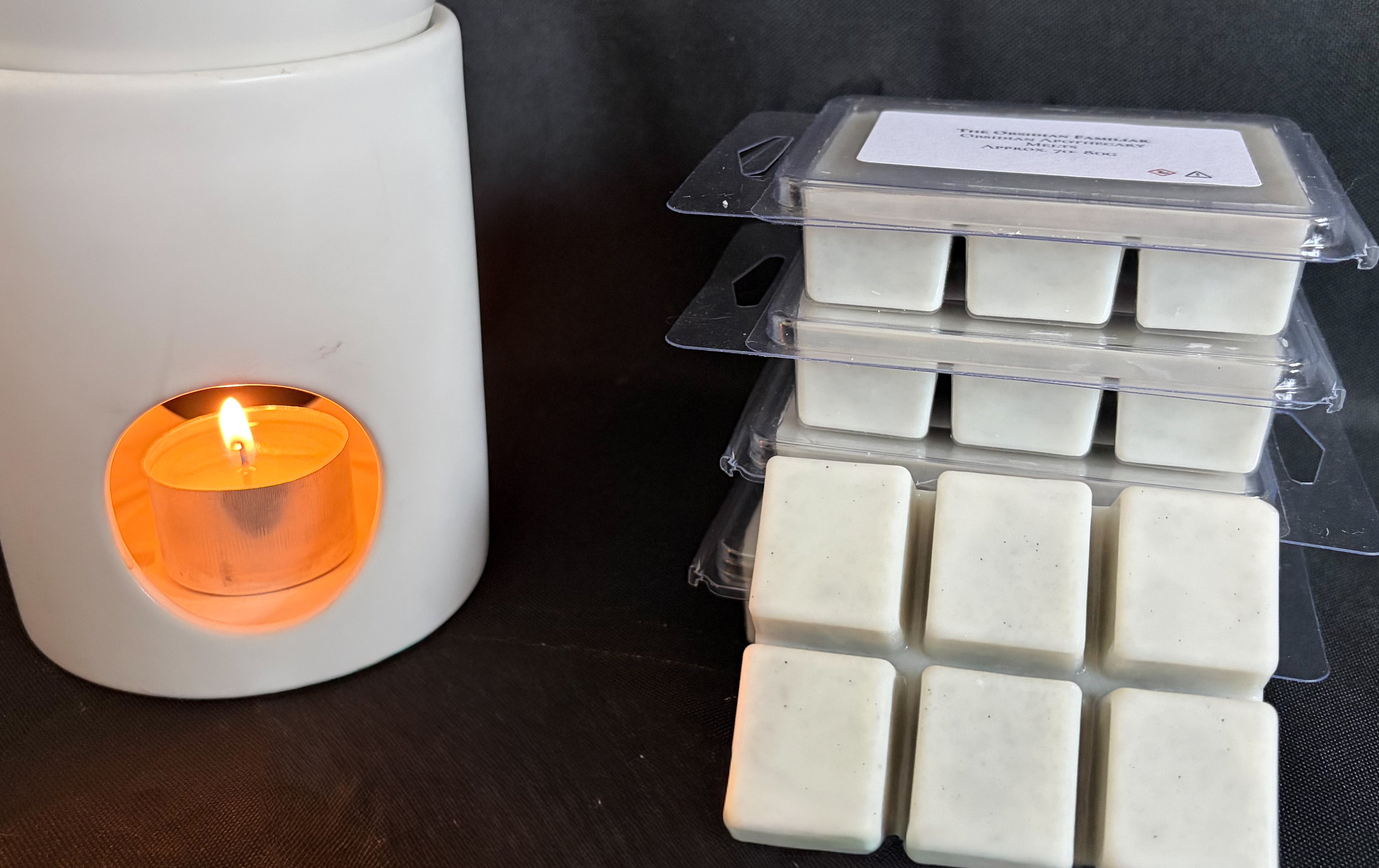 Moonlit Rooms Wax Melts | Handmade Soy Wax Melts UK | Dark Cosy Home Fragrance | The Obsidian Familiar