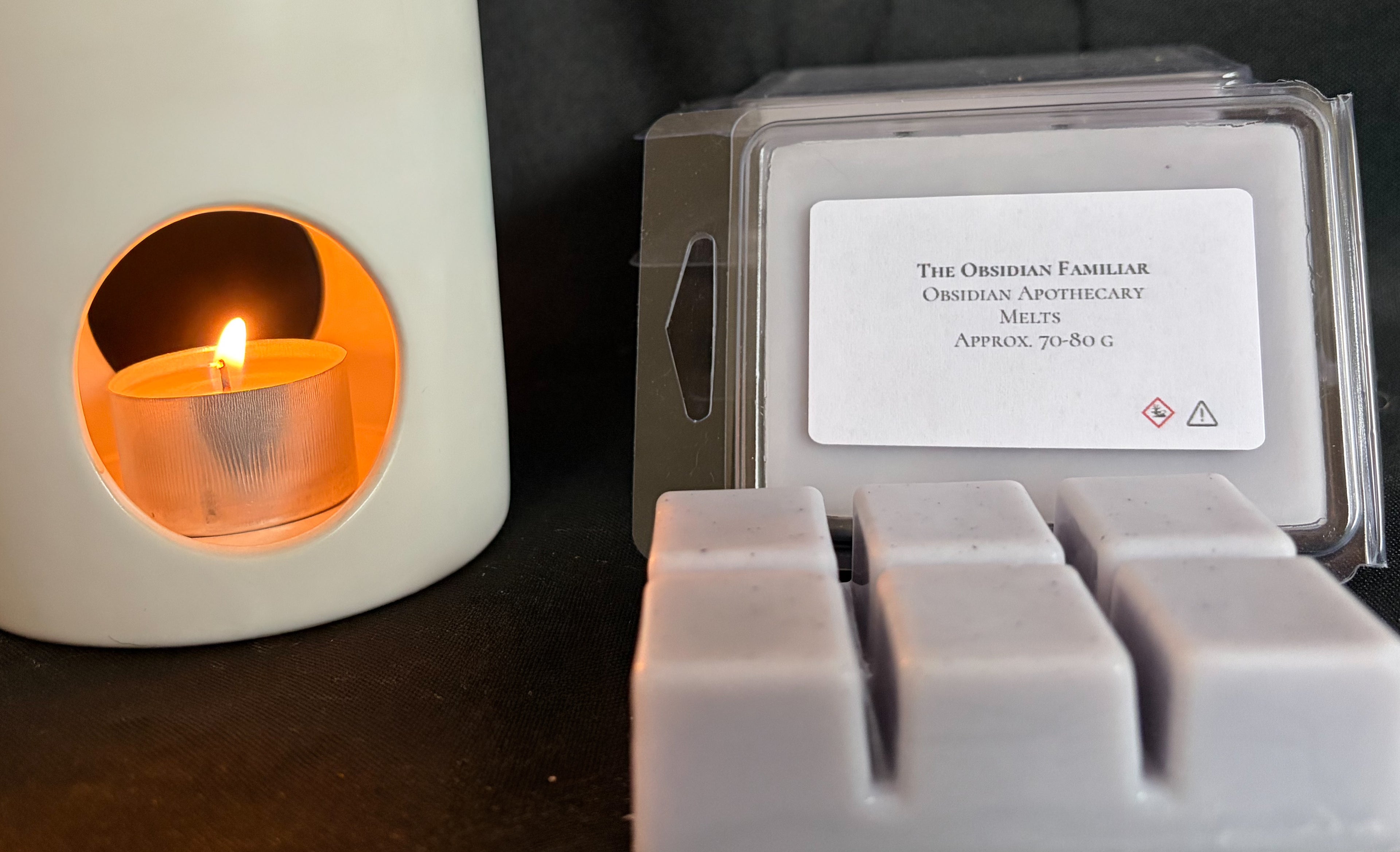 Witching Hour Wax Melts | Handmade Soy Wax Melts UK | Dark Cosy Home Fragrance | The Obsidian Familiar