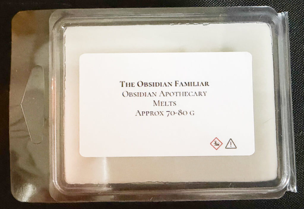 Obsidian Hearth Wax Melts | Handmade Soy Wax Melts UK | Dark Cosy Home Fragrance | The Obsidian Familiar