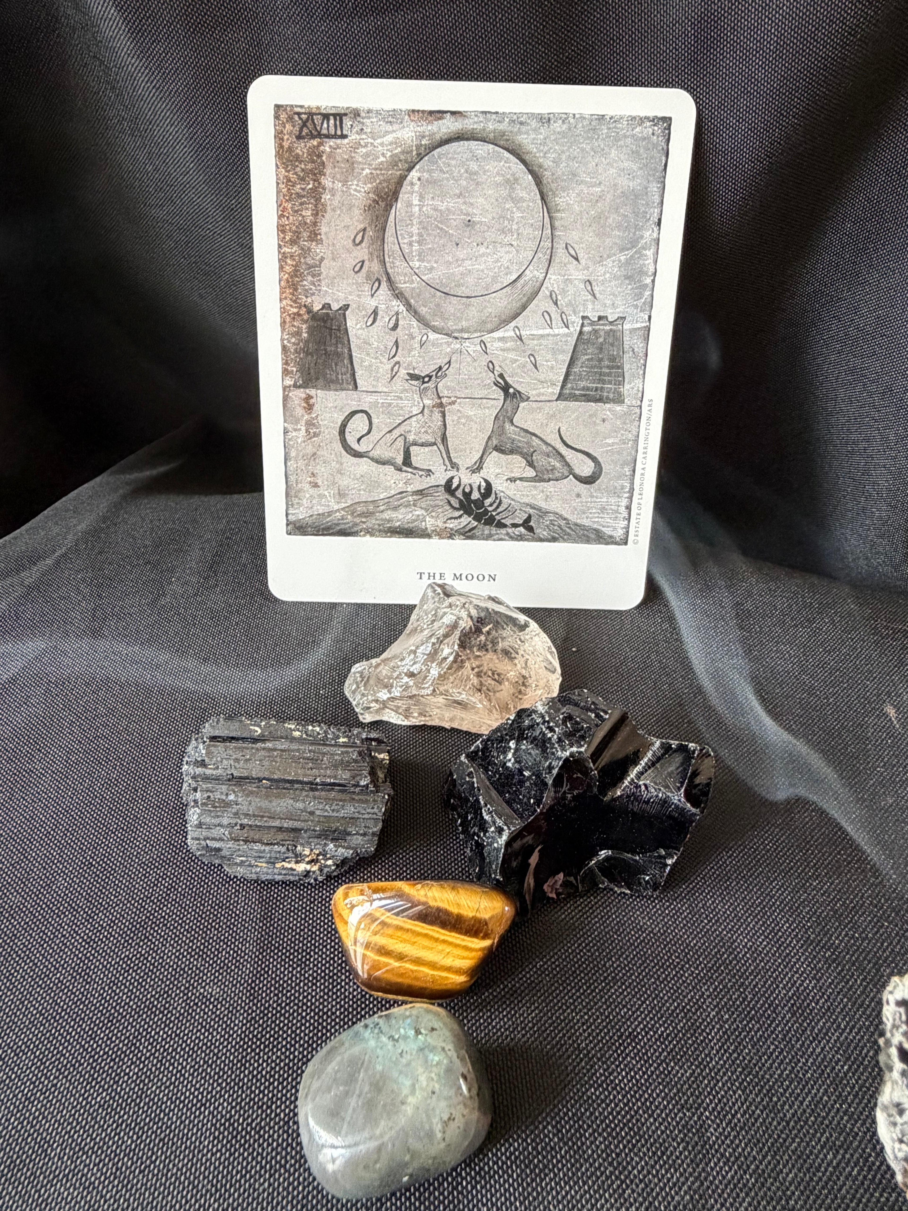 Obsidian Protection Crystal Set