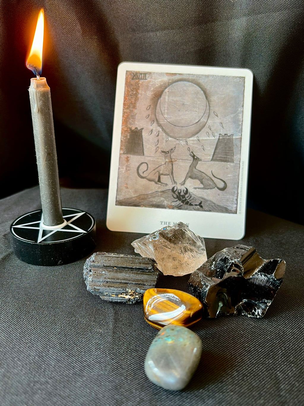 Obsidian Protection Crystal Set