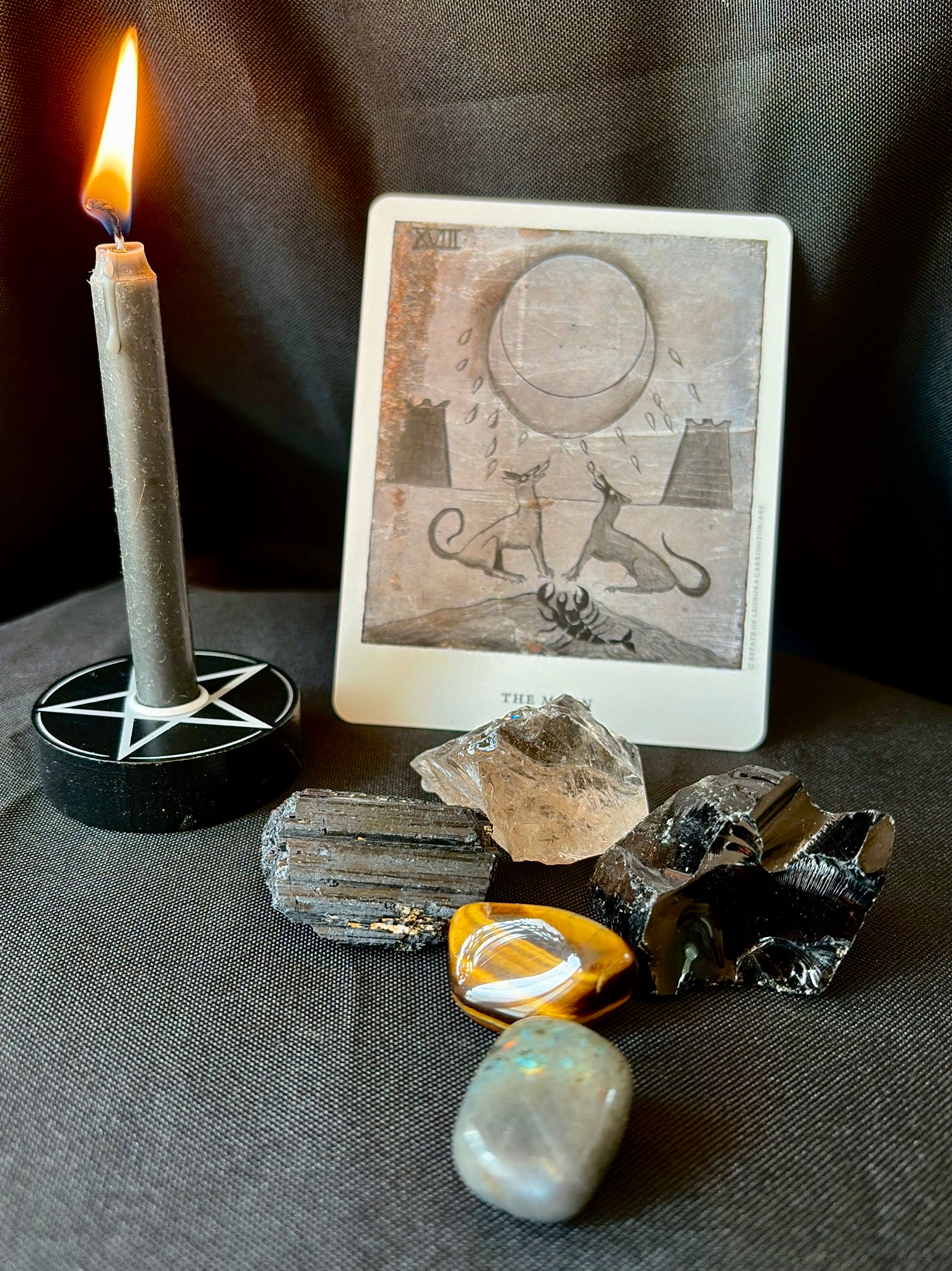 Obsidian Protection Crystal Set