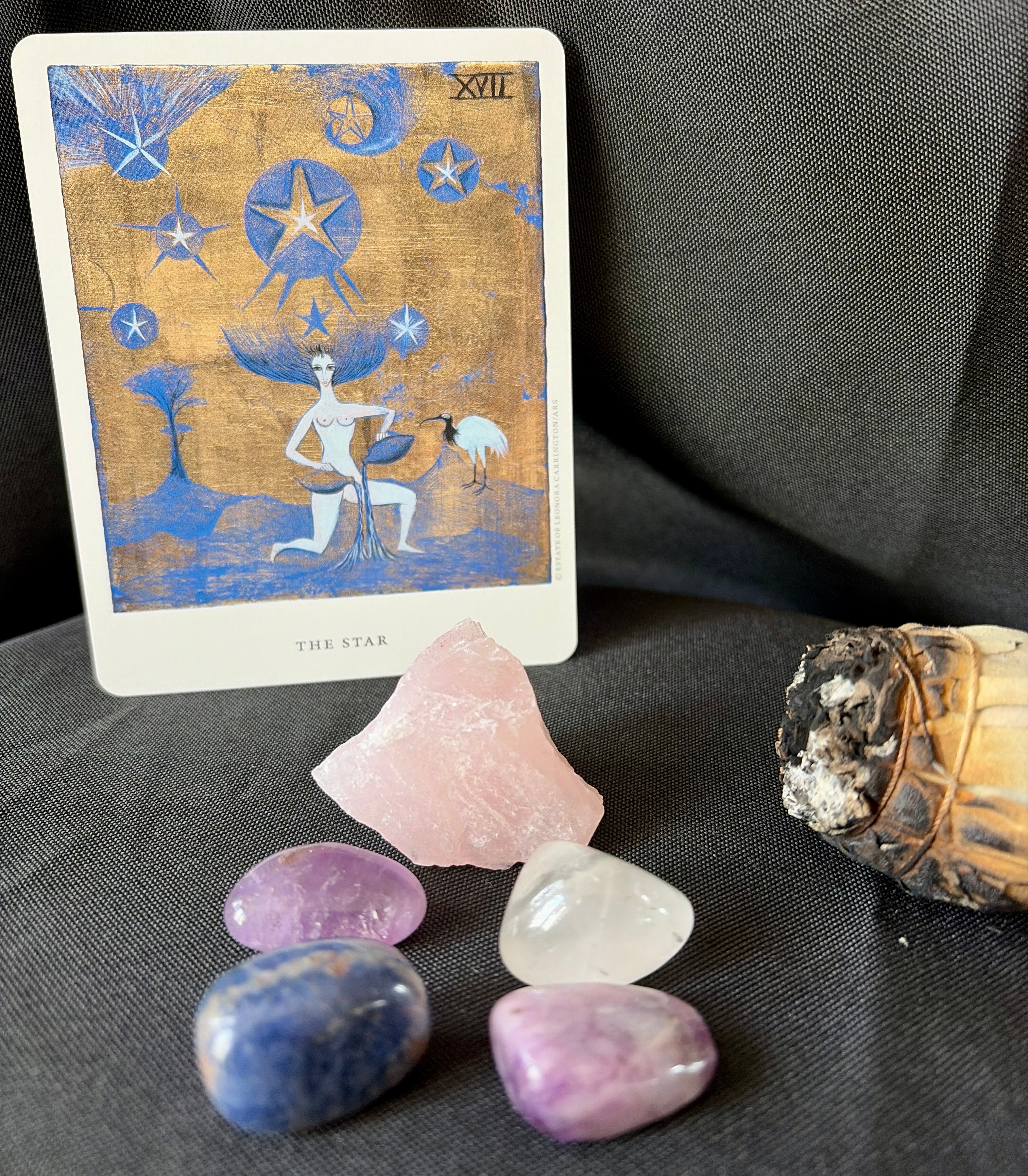 Moonlit Calm Crystal Set | Calming Crystals for Stress & Anxiety | Amethyst, Rose Quartz, Lepidolite, Sodalite