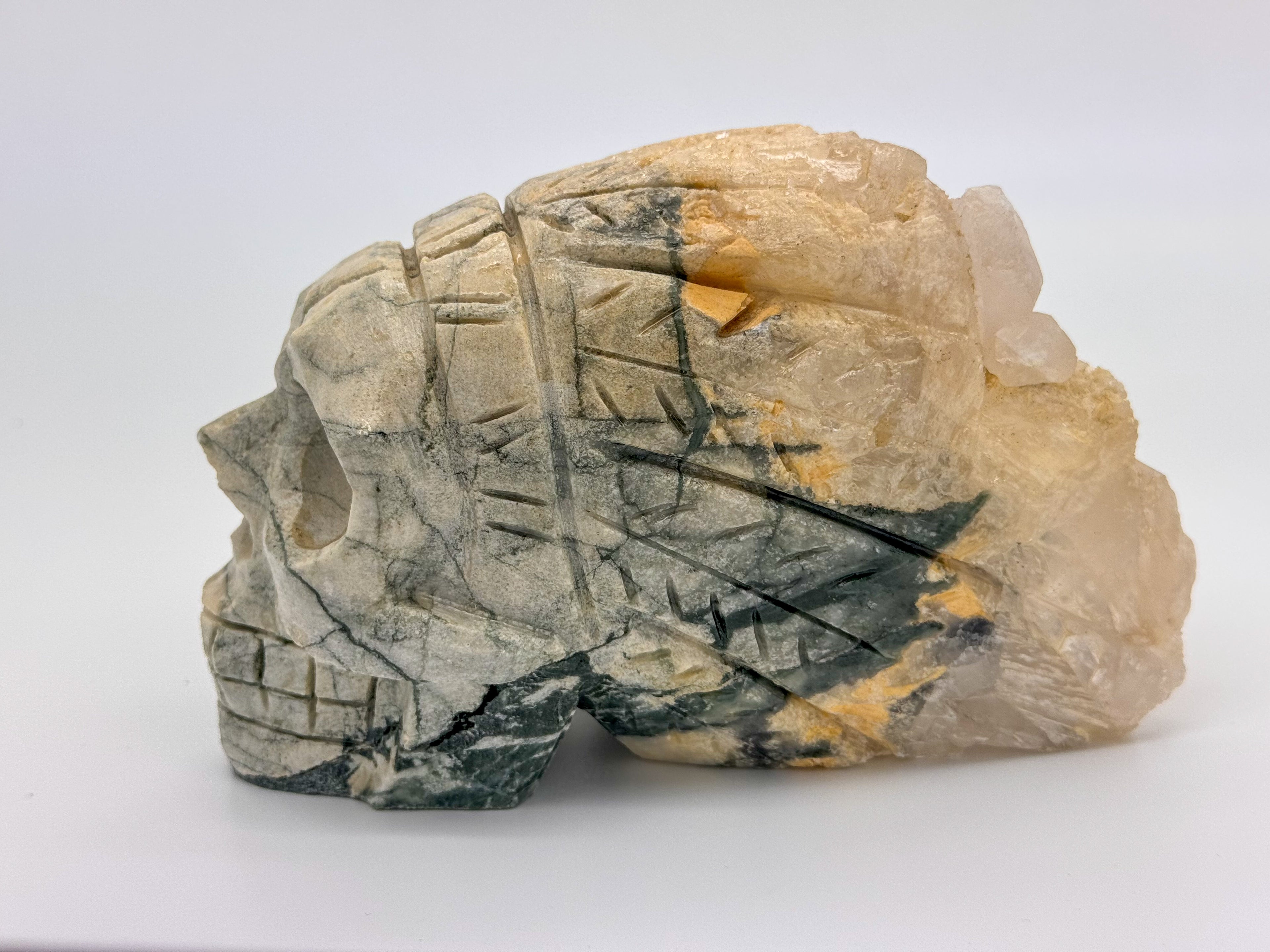 Agate Indian Chief Skull 2